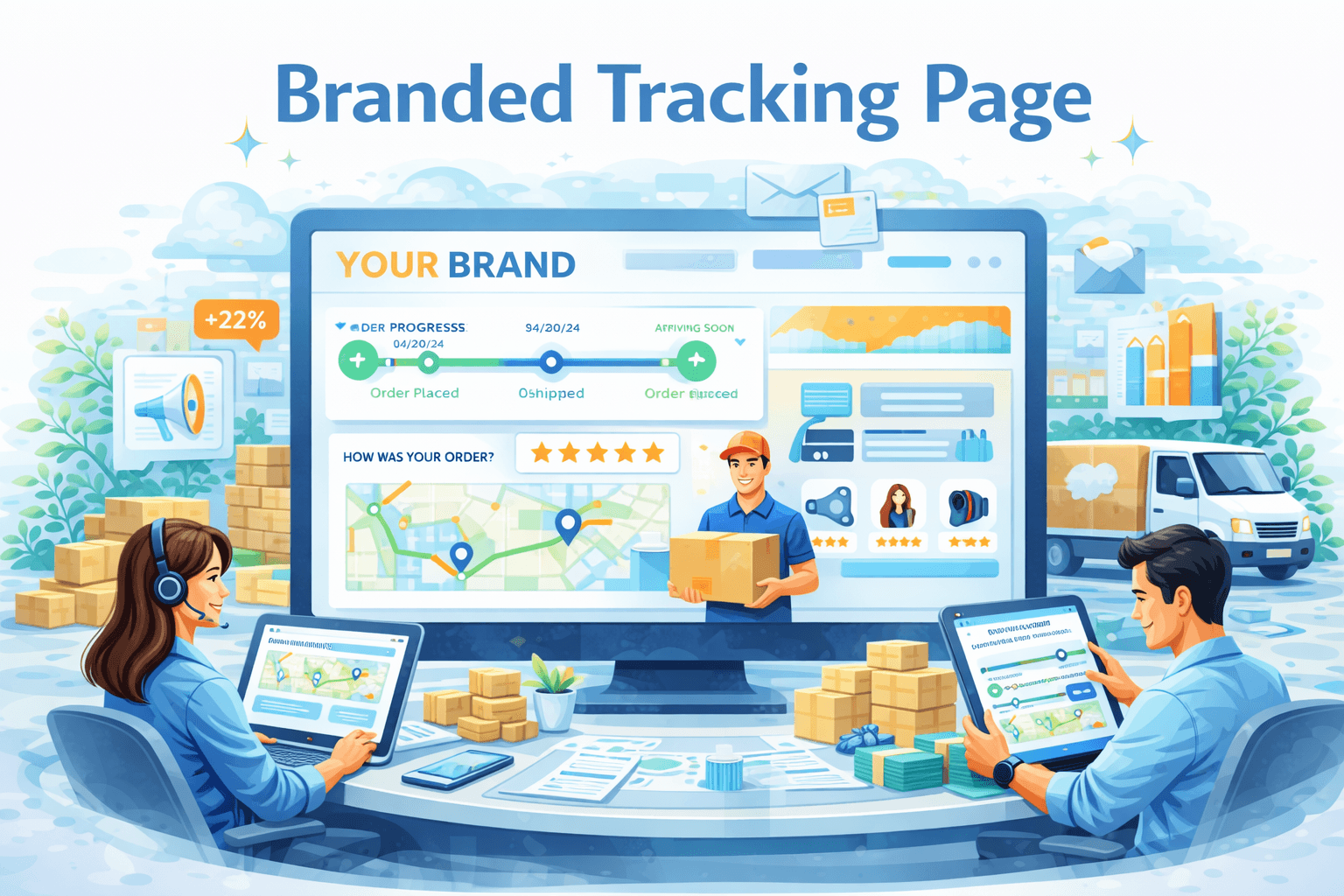 Branded Tracking Page preview